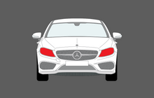 Mercedes-Benz C Class Coupe (C205) 2016-, Headlights CLEAR Paint Protection