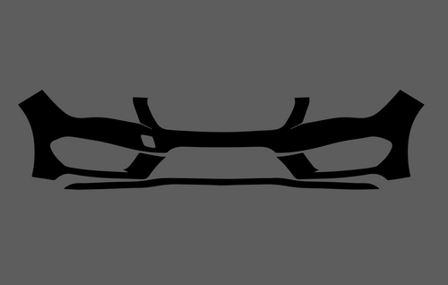 Mercedes-Benz CLA Class AMG Sport (W176) 13-16, Front Bumper CLEAR Paint Protection