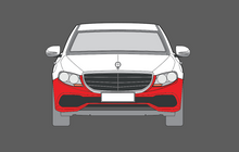 Mercedes-Benz E-Class AMG Sport (Type W213) 2016-2020, Front Bumper CLEAR Paint Protection