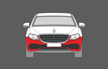 Mercedes-Benz E Class AMG Sport (W212 Facelift) Front Bumper CLEAR Paint Protection