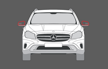 Mercedes-Benz GLA Class (X156) Door Mirror Cover CLEAR Shield