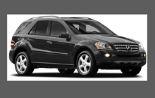 Mercedes-Benz ML (W164) 2006-2008, Headlights CLEAR Stone Protection