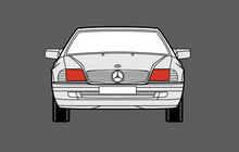 Mercedes-Benz SL Class (R129) Headlights CLEAR Shield (Classic)