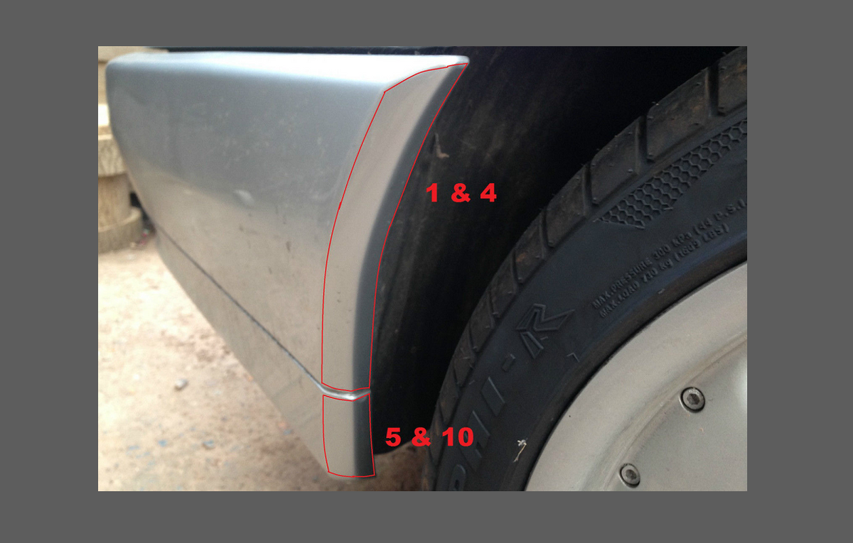 Mercedes-Benz SL Class (R129) Arch Edge CLEAR Shield Set (Classic)