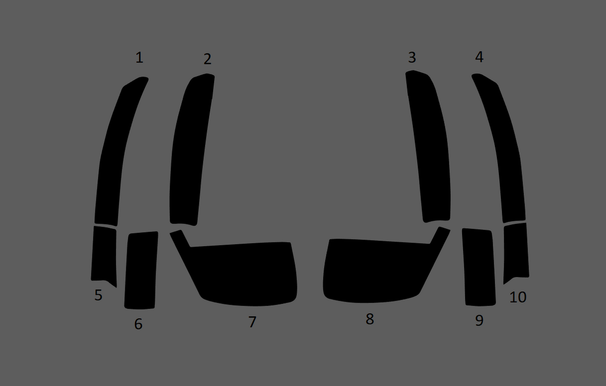 Mercedes-Benz SL Class (R129) Arch Edge CLEAR Shield Set (Classic)