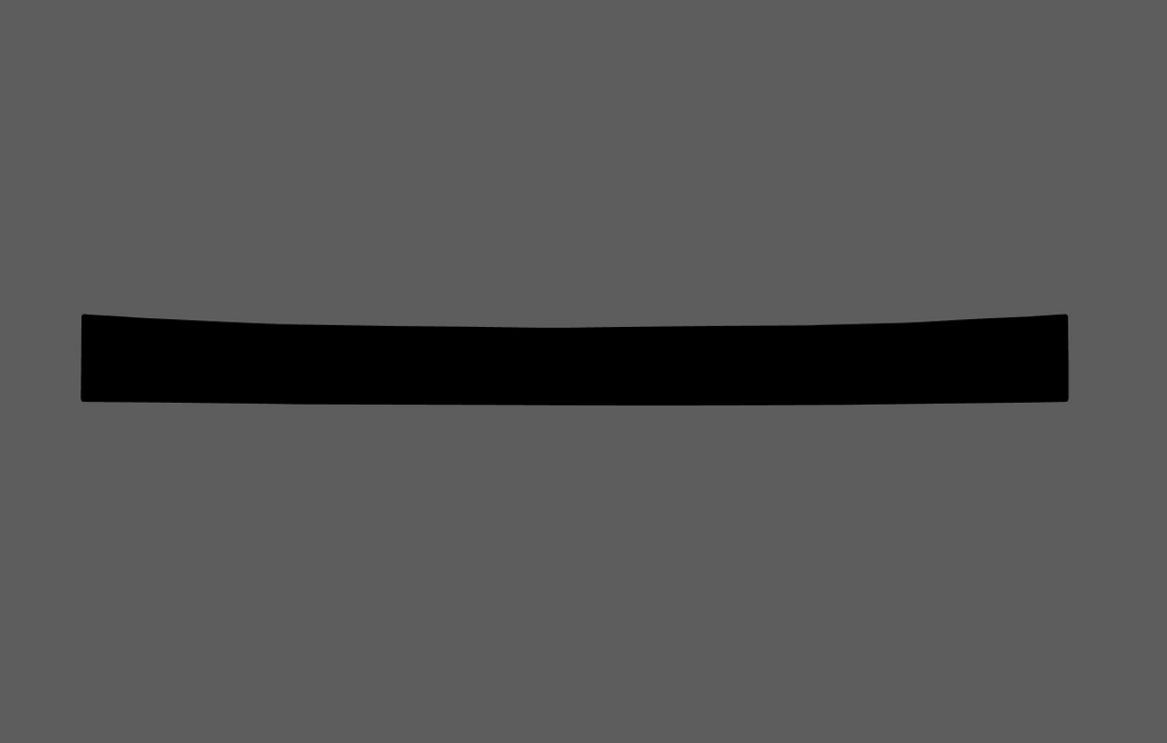 Mercedes-Benz V-CLass (W447) 2014-, Rear Bumper Upper BLACK TEXTURED Scratch Protection