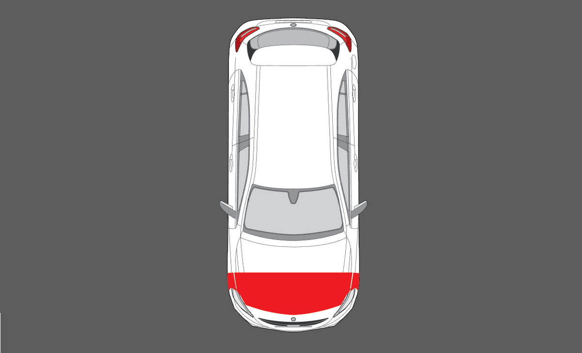 Mercedes-Benz A Class (W176) 2013-2018, Bonnet & Wings Front CLEAR Paint Protection