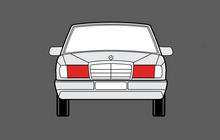 Mercedes-Benz E Class (W124) Headlights CLEAR Stone Protection CLASSIC