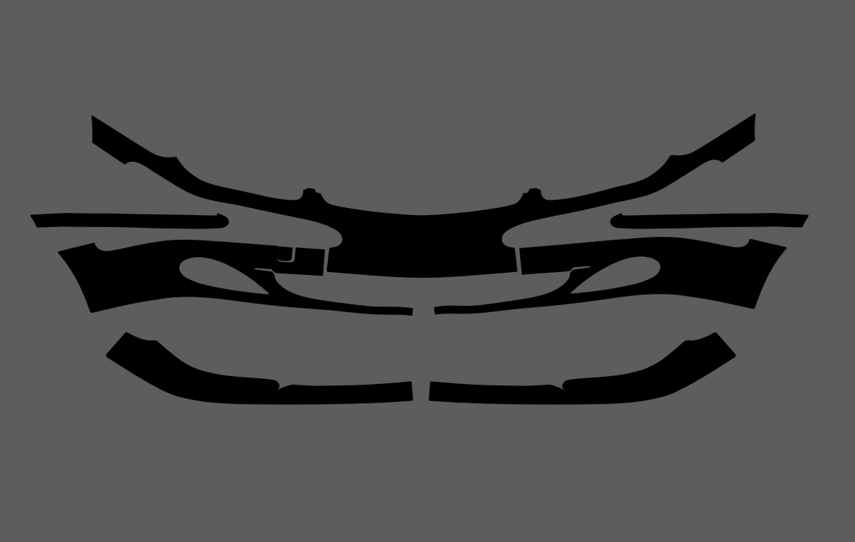 Mercedes-Benz S Class (W220) Front Bumper CLEAR Shield