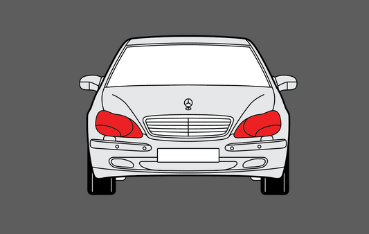 Mercedes-Benz S Class (W220) Headlights CLEAR Shield