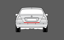 Mercedes-Benz S Class (W220) Rear Bumper Upper CLEAR Shield