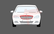 Mercedes S-Class (W221) 2006-2009, Front Grille CLEAR Stone Protection