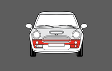 Mini Cooper S (BMW) 2001-2006 Front Bumper CLEAR Paint Protection