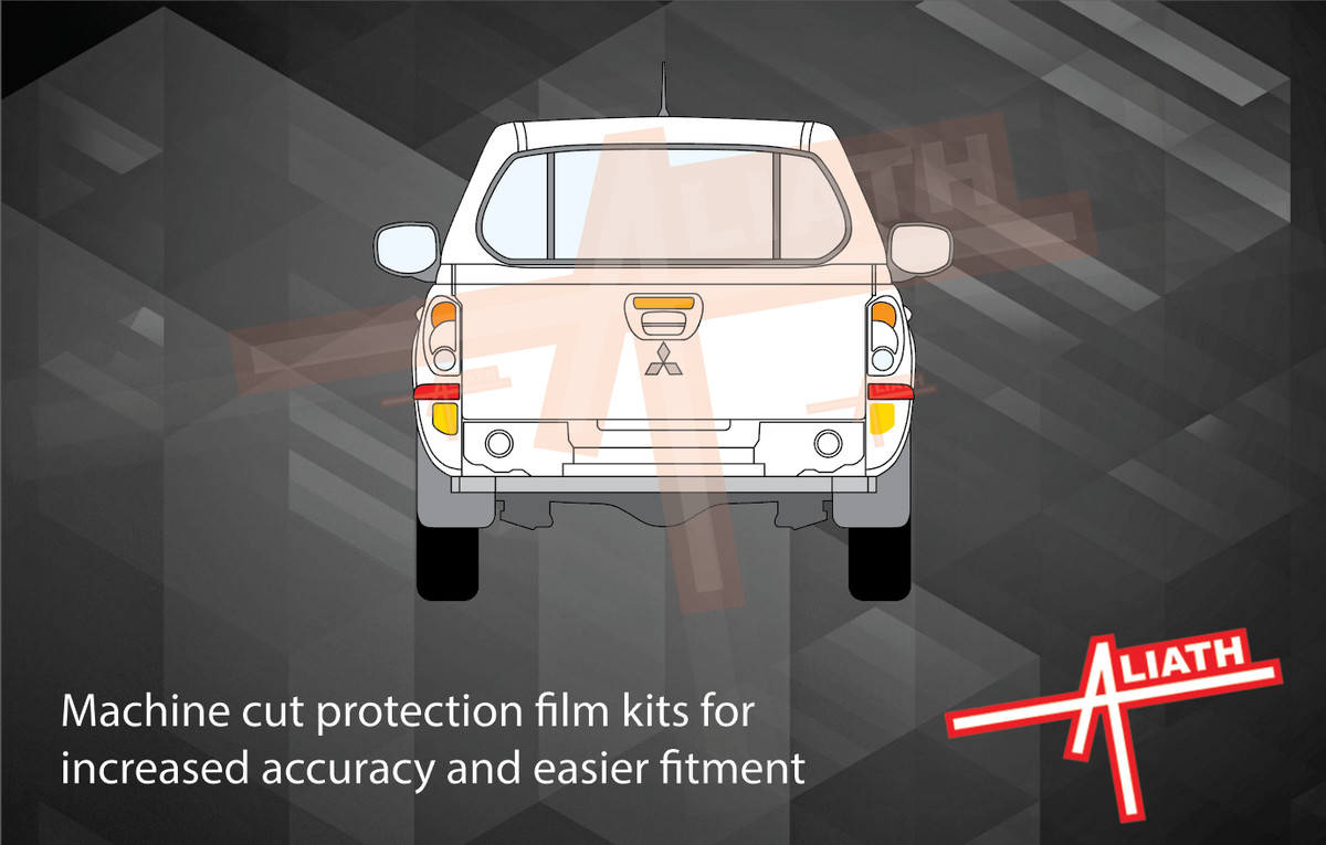 Mitsubishi L200 2006-2015, Rear Panel CLEAR Scratch Protection