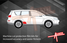 Mitsubishi Outlander 2007-2014, Rear Arch Sections CLEAR Paint Protection