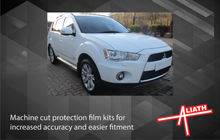 Mitsubishi Outlander 2009-2014, Bonnet & Wings front sections CLEAR Paint Protection