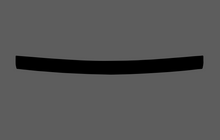 Mitsubishi Colt 2009-2012, Rear Bumper Upper BLACK TEXTURED Paint Protection
