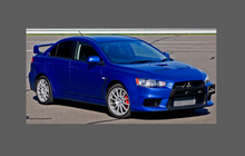 Mitsubishi Evolution 10 2007-2016 Bonnet & Wings CLEAR Paint Protection