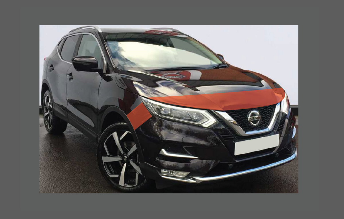 Nissan Qashqai 2020-Present, Bonnet & Wings CLEAR Paint Protection