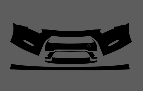 Nissan GTR 2011-2016, Front Bumper (Daylight style) CLEAR Paint Protection
