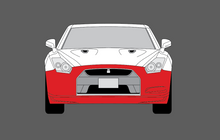Nissan GTR (R35) 2007-2016, Front Bumper CLEAR Paint Protection