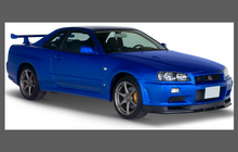 Nissan Skyline GTR (R34) 1999-2002 Front Bumper CLEAR Paint Protection