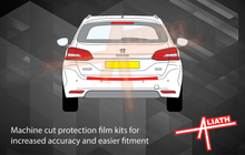 Peugeot 308 SW (Type MK2) 2014-2021, Rear Bumper Upper CLEAR Paint Protection