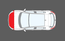 Peugeot 308 (Type MK2) 2014-, Bonnet & Wings Front CLEAR Paint Protection