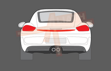 Porsche Cayman GT4 981 (2012-2016), Rear Bumper Upper CLEAR Paint Protection