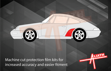 Porsche 911 (993) 1993-1998 Rear QTR / Wing BLACK TEXTURED Paint Protection CLASSIC