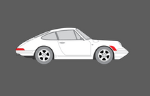 Porsche 911 Classic Turbo Wide Body, Front Wing Arch CLEAR Paint Protection