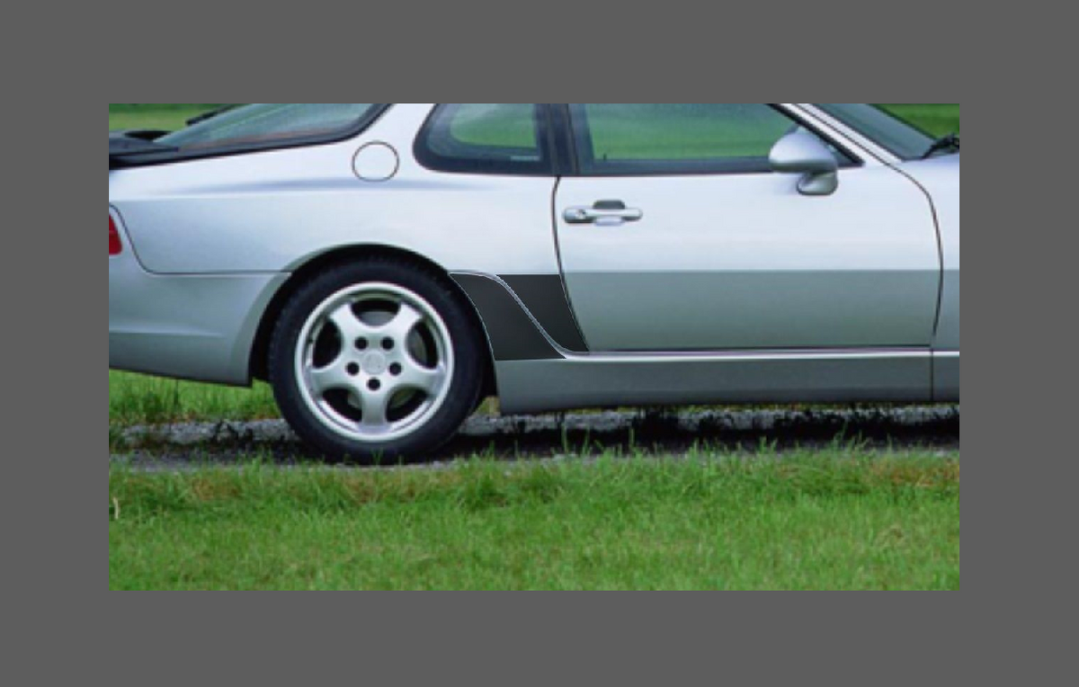 Porsche 968 (1992-1995), Rear QTR & Skirt CLEAR Paint Protection
