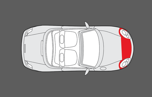 Porsche Boxster 986 1996-2004 Bonnet & Wings CLEAR Shield