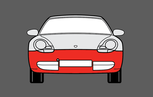 Porsche Boxster S 986 1996-2004 Front Bumper CLEAR Shield