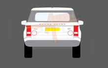 Land Rover Range Rover (4th Gen) 2013-Present, Tailgate Hatch Corner CLEAR Scratch Protection