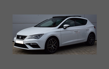Seat Leon (Type 5F Facelift) 2016-, Rear Bumper BLACK Scratch Protection