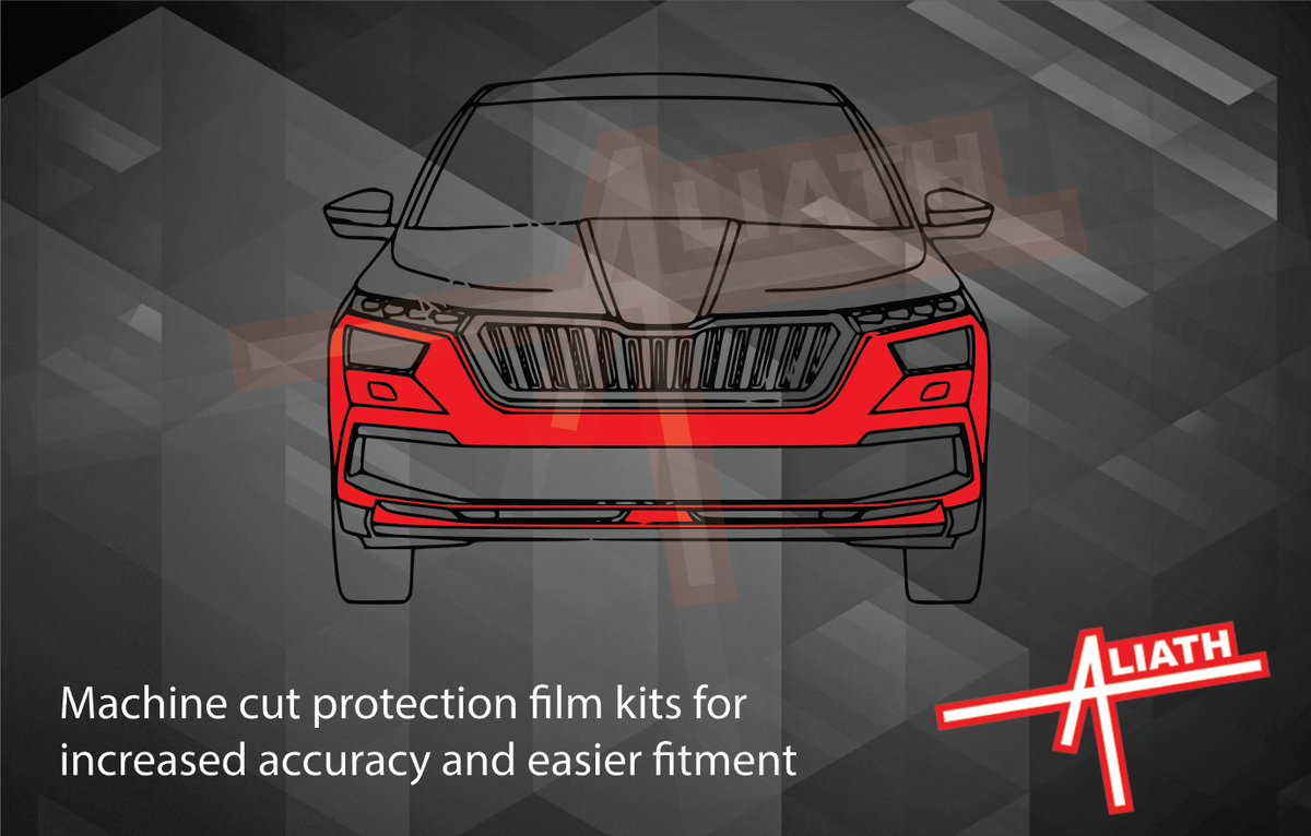 Skoda Kodiaq 2017-2020, Front Bumper CLEAR Paint Protection