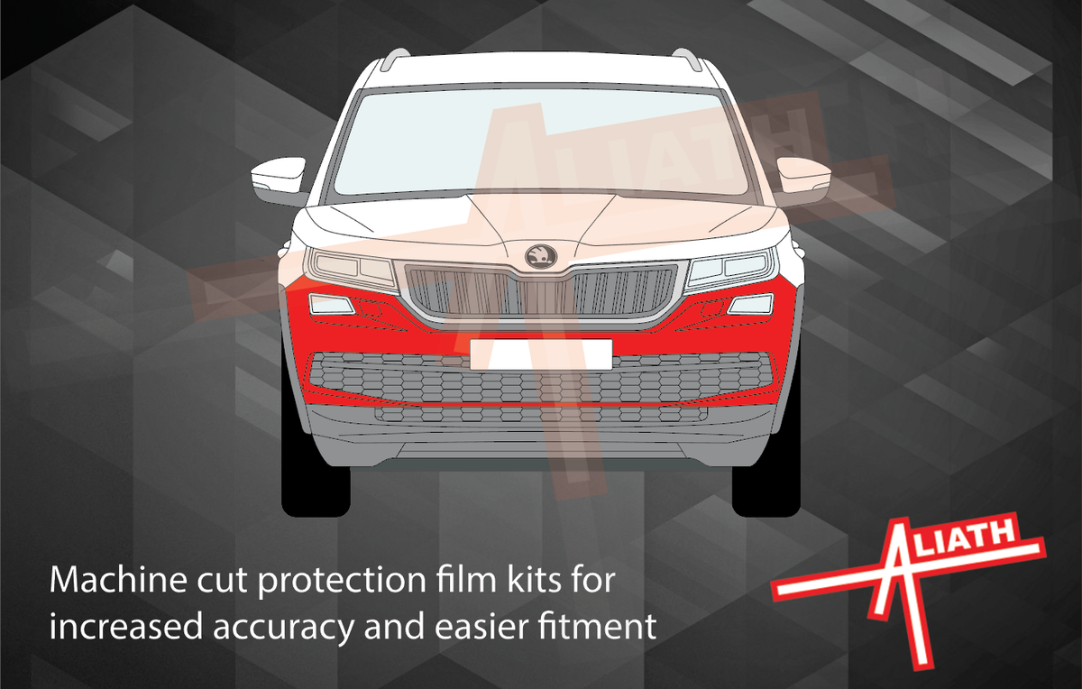 Skoda Kodiaq 2020-Present, Front Bumper CLEAR Paint Protection