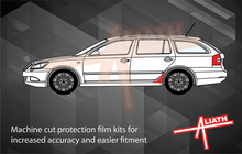 Skoda Octavia Mk2 Estate (Type 1Z) 2004-2013, Rear QTR Lower Arch CLEAR Paint Protection