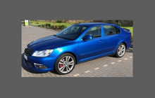 Skoda Octavia Mk2 (Type 1Z) 2004-2013 , OE Style Rear QTR Lower Arch CLEAR Paint Protection