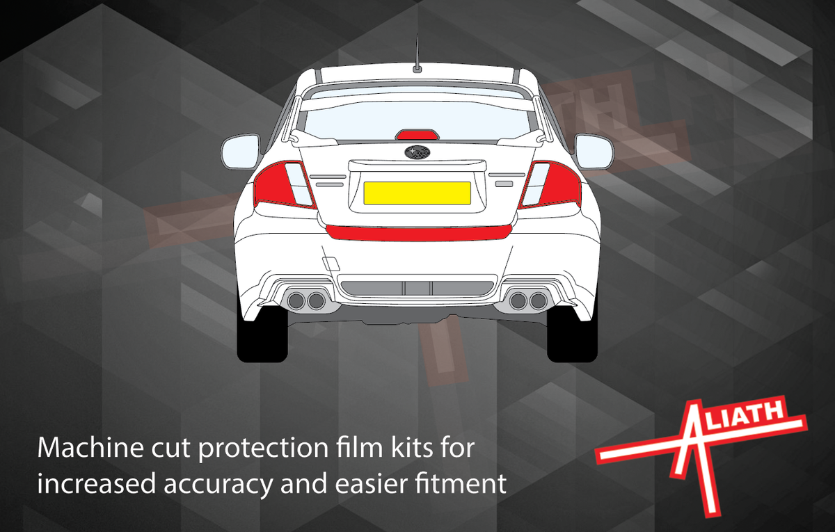 Subaru Impreza WRX STI 2007-2014, Rear Bumper Upper CLEAR Paint Protection