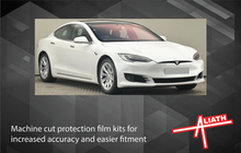 Tesla Model S 2012-Present, Rear Bumper Upper BLACK Paint Protection