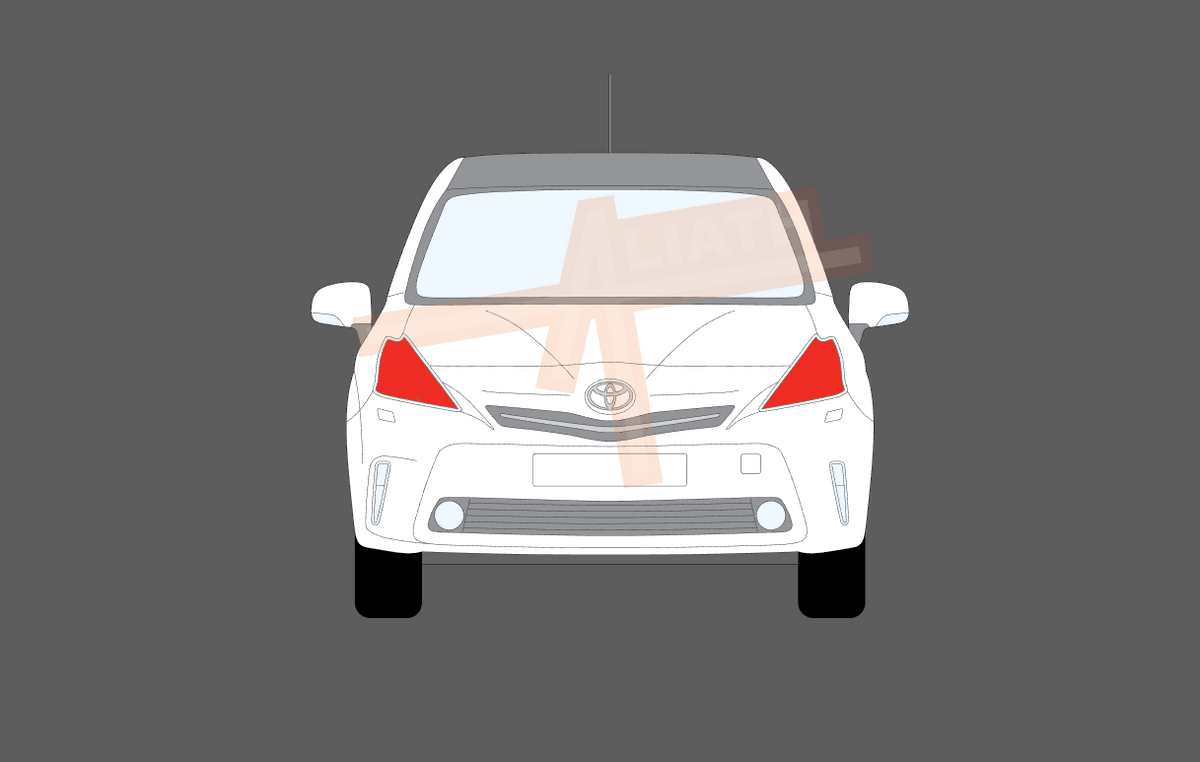 Toyota Prius Plus + 2012-Present, Headlights CLEAR Stone Protection