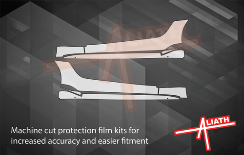 Toyota Supra 2019-Present, Side Sill Skirt Trims CLEAR Paint Protection