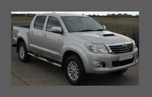 Toyota Hilux 2005-2015, Rear Side Panel QTR & Door Arch CLEAR Paint Protection