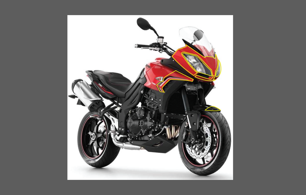 Triumph Tiger Sport Motorcycle 2014 Front Nose CLEAR Paint