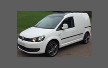 Volkswagen Caddy Van 2010-2015, Bonnet & Wings Front Sections CLEAR Paint Protection