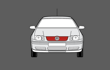 Volkswagen Bora / Jetta (MK4) 1999-2006 , Front Grille CLEAR Paint Protection