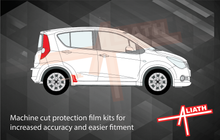 Vauxhall Agila 2008-2015, Rear Sill & Door Arches CLEAR Stone Protection