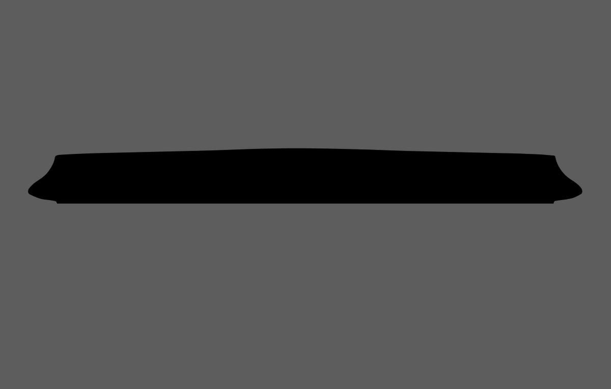 Vauxhall Vivaro 2003-2010, Rear Bumper Upper BLACK TEXTURED Scratch Protection
